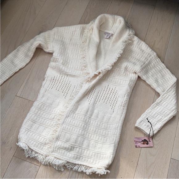 New cozy Sincerely Jules Chenille Long Open Cardigan - Picture 6 of 6